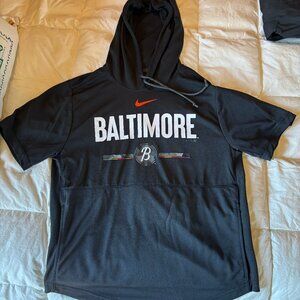 Men's Nike Baltimore short-sleeve hoodie - Size S